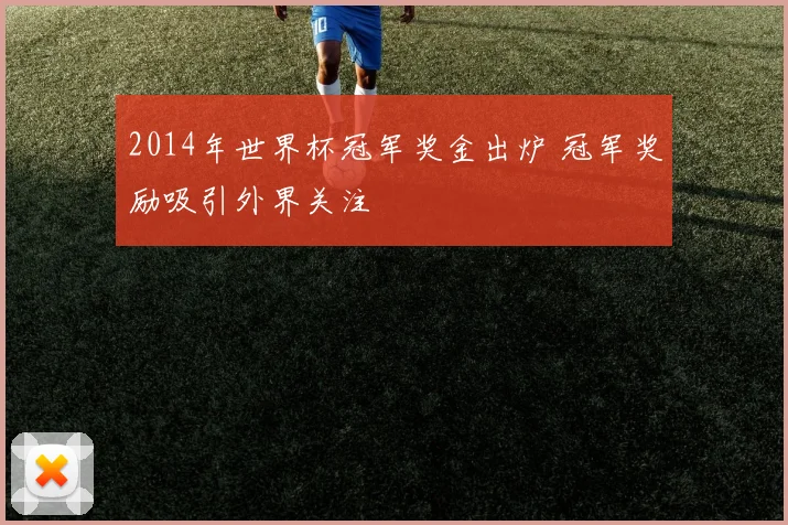 2014年世界杯冠军奖金出炉 冠军奖励吸引外界关注